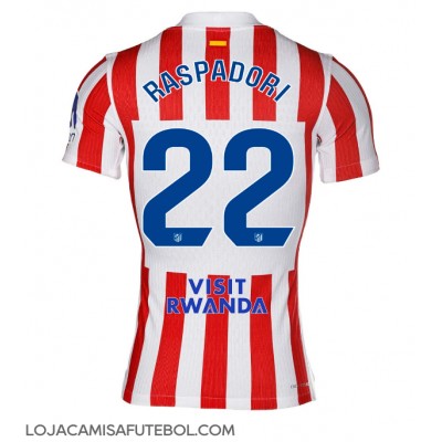 Camisa de Futebol Atletico Madrid Giacomo Raspadori #22 Equipamento Principal 2025-26 Manga Curta Camisa de Futebol Atletico Madrid Giacomo Raspadori #22 Equipamento Principal 2025-26 Manga Curta